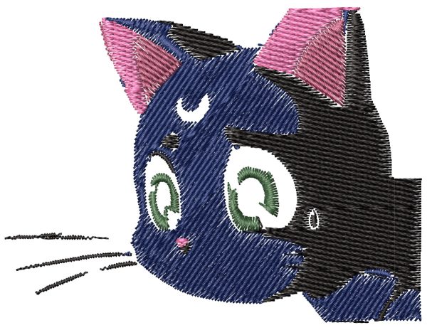 Anime Embroidery Pattern Luna Profile