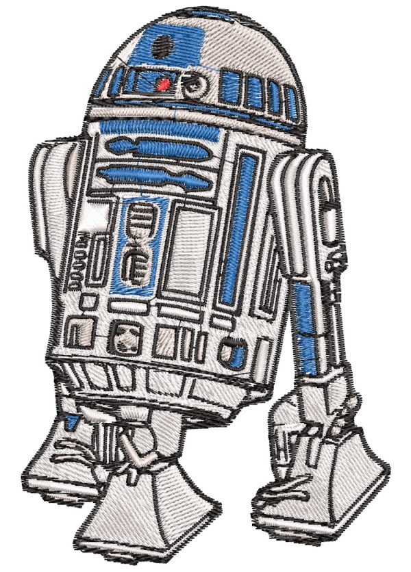 Embroidery Pattern Star Wars R2D2 Rolls