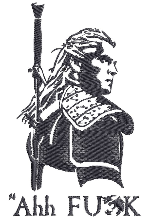 Embroidery Pattern Witcher Geralt Trouble