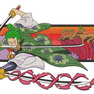 Anime Embroidery Pattern Zoro Art Attack