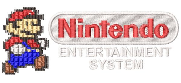 Embroidery Pattern 8 Bit Nintendo Mario