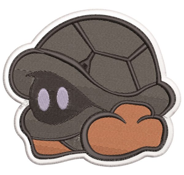 Embroidery Pattern Mario Buzzy Beetle Creeps