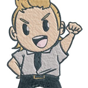 Anime Embroidery Pattern MHA Lemillion Chibi Cheer