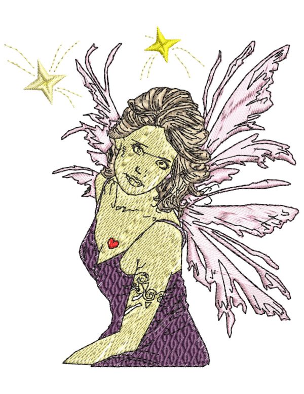 Embroidery Pattern Punk Fairy