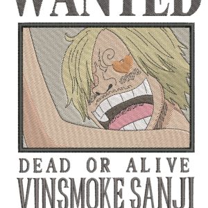 Anime Embroidery Pattern Sanji Bounty