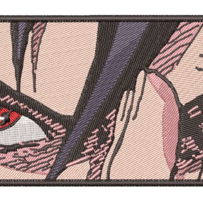 Anime Embroidery Pattern Sasuke Focus Jitsu