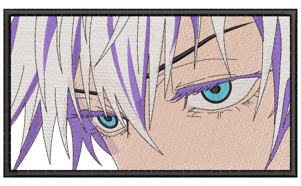 Anime Embroidery Pattern Satoru Gojo Stare