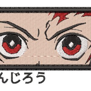 Anime Embroidery Pattern Tanjiro Eyes Rectangle