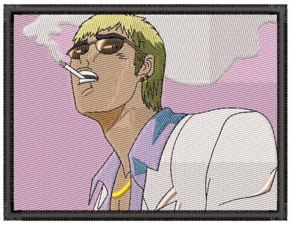 Anime Embroidery Pattern Teacher Onizuka Smokes