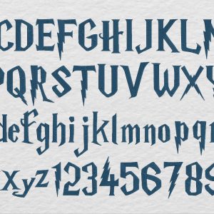 Embroidery Pattern Harry Potter Font