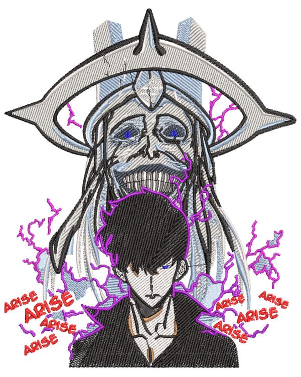 Anime Embroidery Pattern Sololvl Arise Oversee