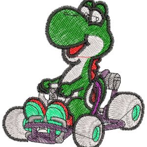Embroidery Pattern Yoshi Carts
