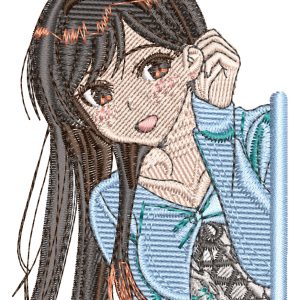 Anime Embroidery Pattern Chizuru Twirl