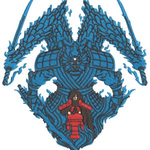Anime Embroidery Pattern Madara Susanoo Duo