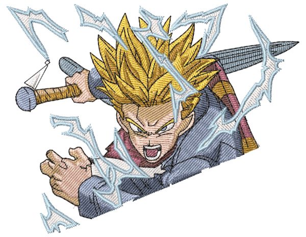 Anime Embroidery Pattern Trunks Charges