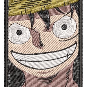 Anime Embroidery Pattern Luffy Big Smile