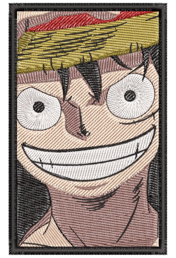 Anime Embroidery Pattern Luffy Big Smile