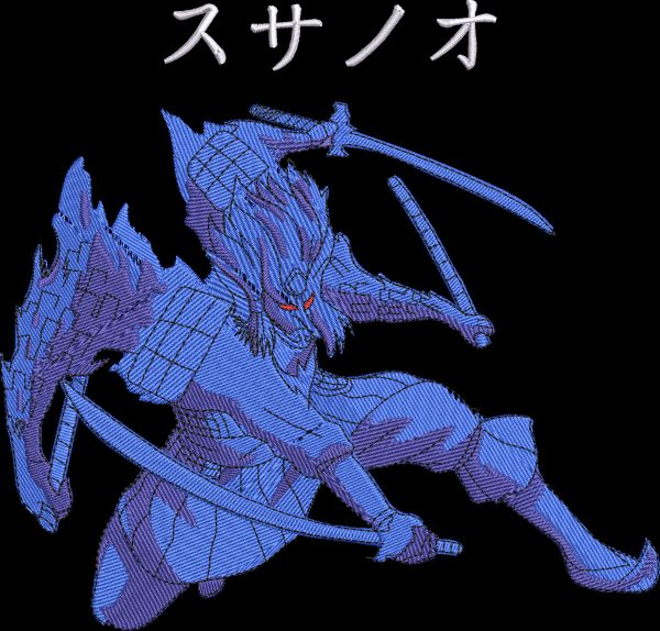 Anime Embroidery Pattern Susanoo Attacks