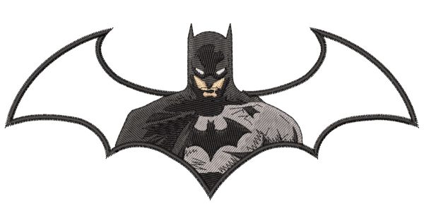 Embroidery Pattern Batman Bat Logo