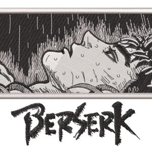 Berserk Guts Rain Manga Embroidery Pattern
