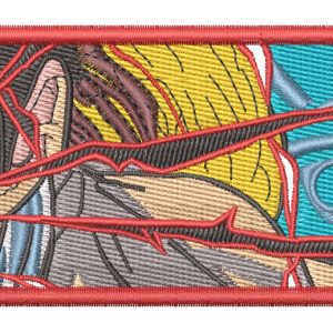 One Piece Luffy Spark Eye Embroidery Pattern