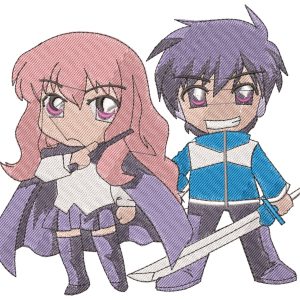 Anime Embroidery Pattern Saito Louise Chibi