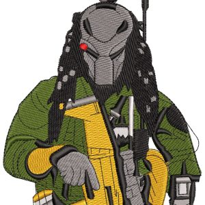 Anime Embroidery Pattern Alien Army