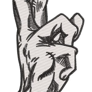 Anime Embroidery Pattern Gojo Hand Sign