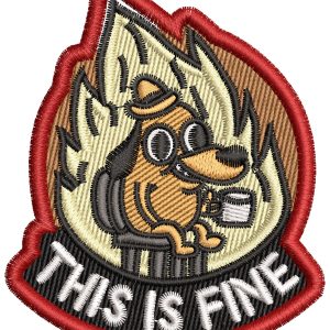 Embroidery Pattern This Is Fine Patch