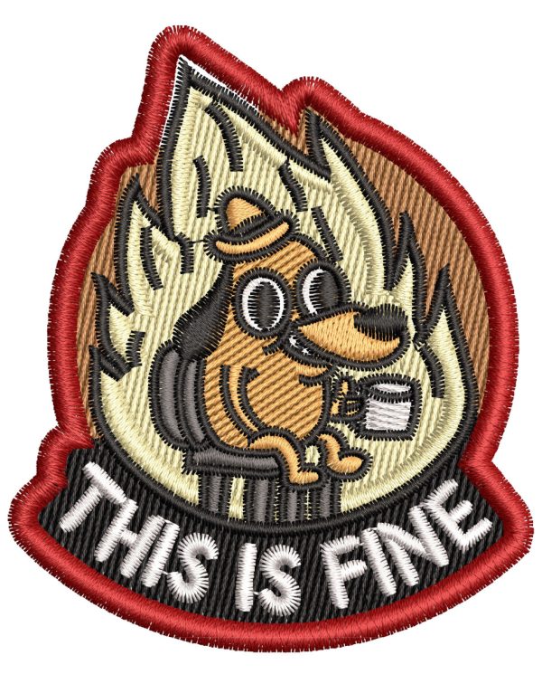 Embroidery Pattern This Is Fine Patch