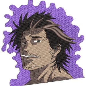 Captain Yami Head Anime Embroidery Pattern