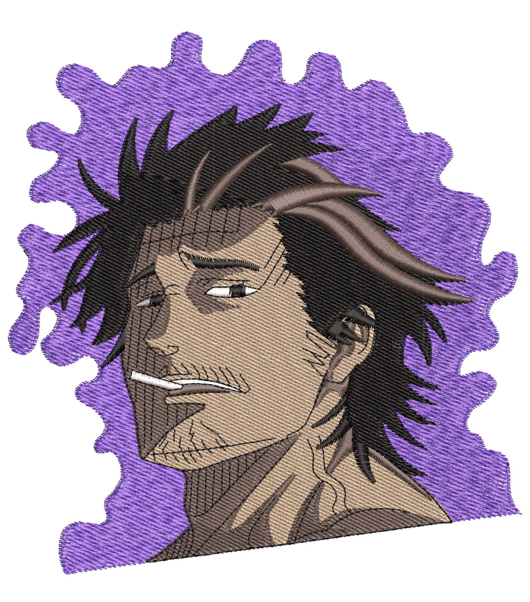 Captain Yami Head Anime Embroidery Pattern