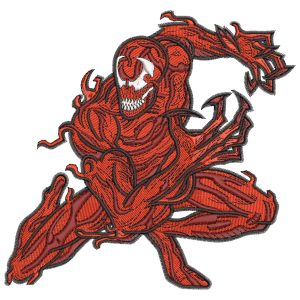Carnage Swipe Superhero Embroidery Pattern