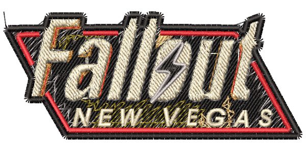 Embroidery Pattern Fallout Vegas Logo