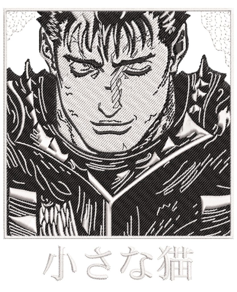 Berserk Guts Peaceful Manga Embroidery Pattern - A.G.E Store | anime ...