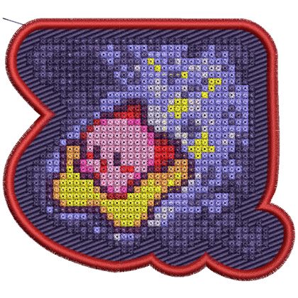 Kirby Pixel Fly Embroidery Pattern