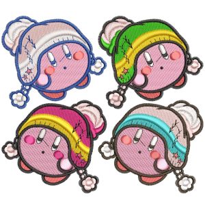 Embroidery Pattern Kirby Snow Cap