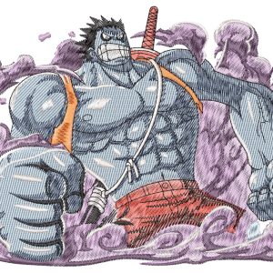 Nightmare Luffy Anime Embroidery Pattern
