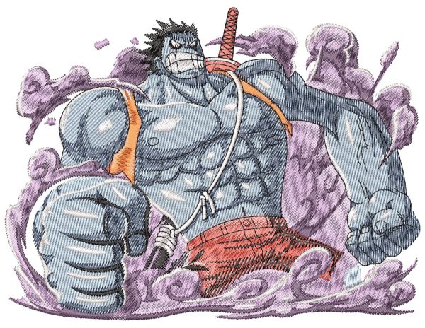 Nightmare Luffy Anime Embroidery Pattern