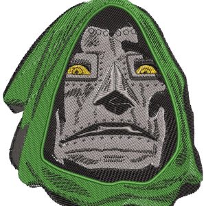 Dr Doom Face Embroidery Pattern