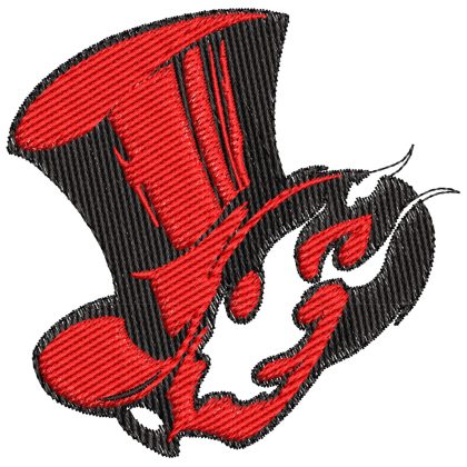 Phantom Thieves Logo Anime Embroidery Pattern