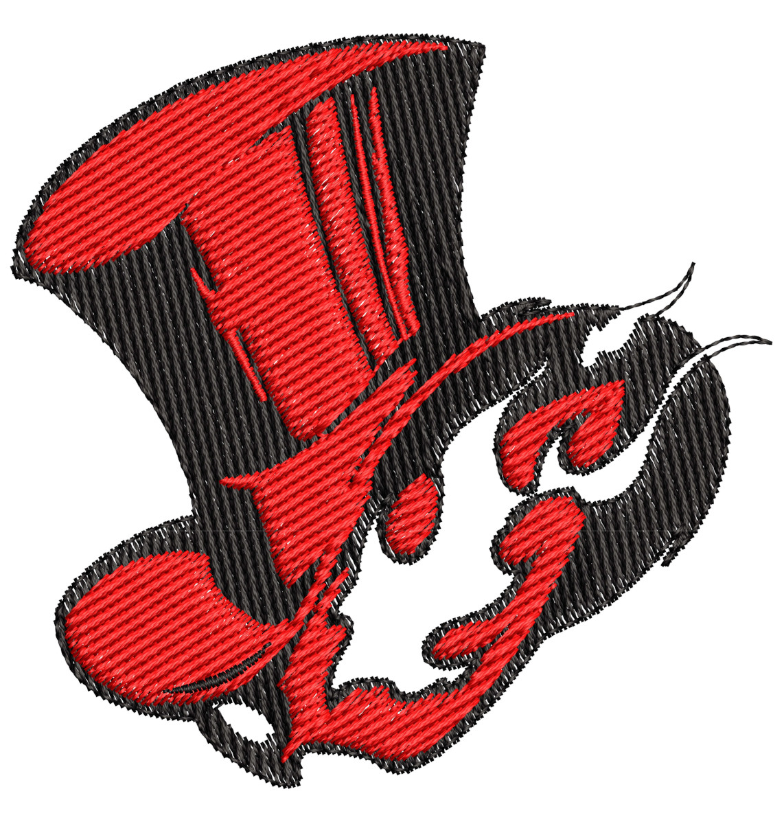 Phantom Thieves Logo Anime Embroidery Pattern