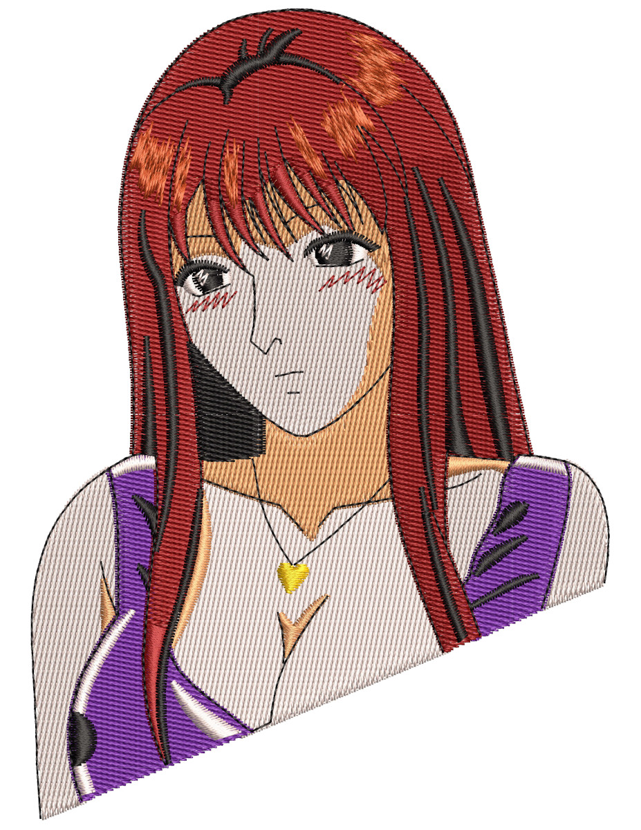 Anime Embroidery Pattern Tomoko Nomura Bust