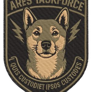 Embroidery Pattern Dog Force Logo