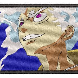 Luffy Gear5 Looks Off Anime Embroidery Pattern