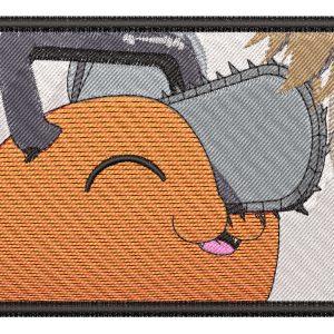 Pochita Happy Panel Anime Embroidery Pattern