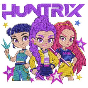 Huntrix Kpop DH Embroidery Pattern