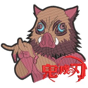 Anime Embroidery Pattern Inosuke Flicks
