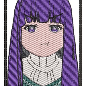 Frieren Fern Torso Framed Embroidery Pattern