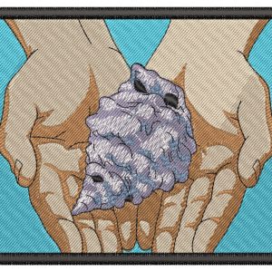 Anime Embroidery Pattern Armin Holds Shell
